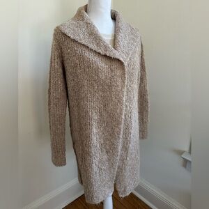 James Perse Los Angeles Tan Alpaca blend Cardigan Sweater size 0 Small
